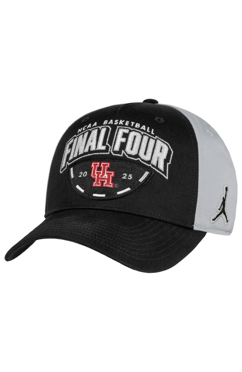 Jordan Brand Men's Jordan Brand Black/Gray Houston Cougars 2025 NCAA Men's Basketball Tournament March Madness Final Four Regional Champions Locker Room Adjustable Hat, Alternate, color, 