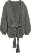 Roffe Accessories Chunky Belted Cardigan