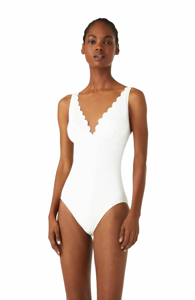 Kate Spade New York Plunge One Piece Swimsuit, Main, color,