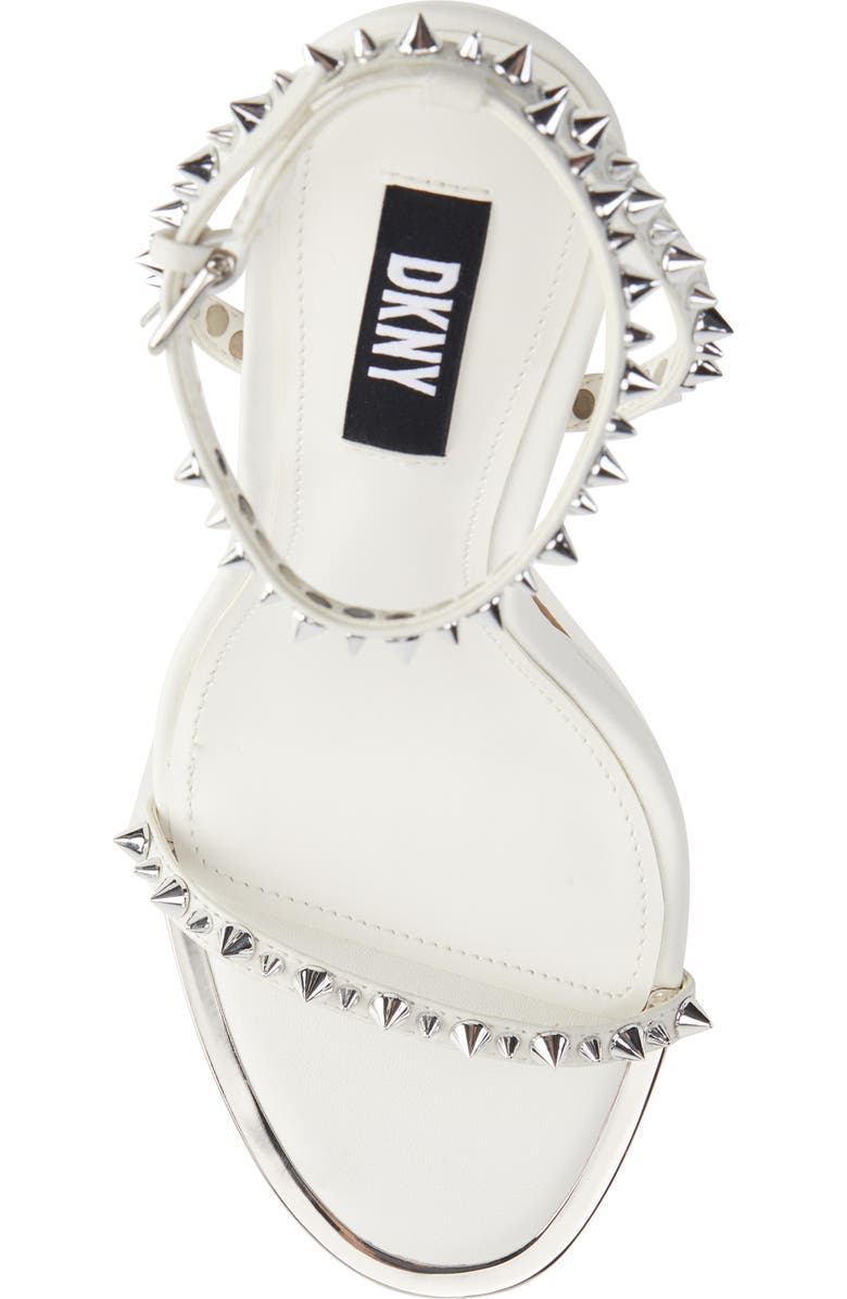 DKNY Dacia Ankle Strap Stiletto Sandal, Alternate, color, White