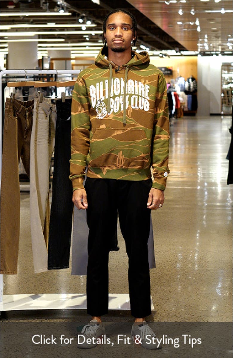 Camo Arch Cotton Graphic Hoodie, sales video thumbnail