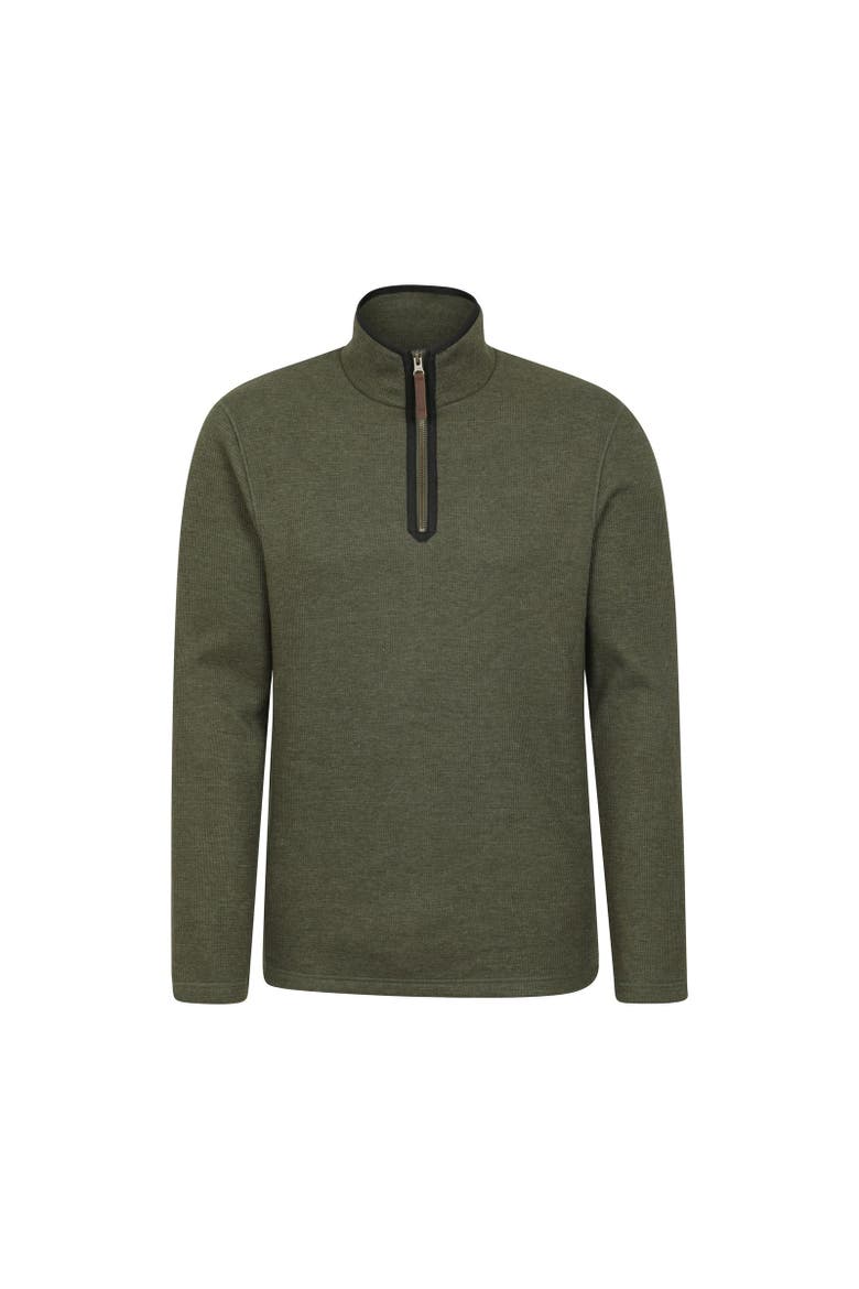 Beta Contrast Zip Top, Main, color, Dark Khaki