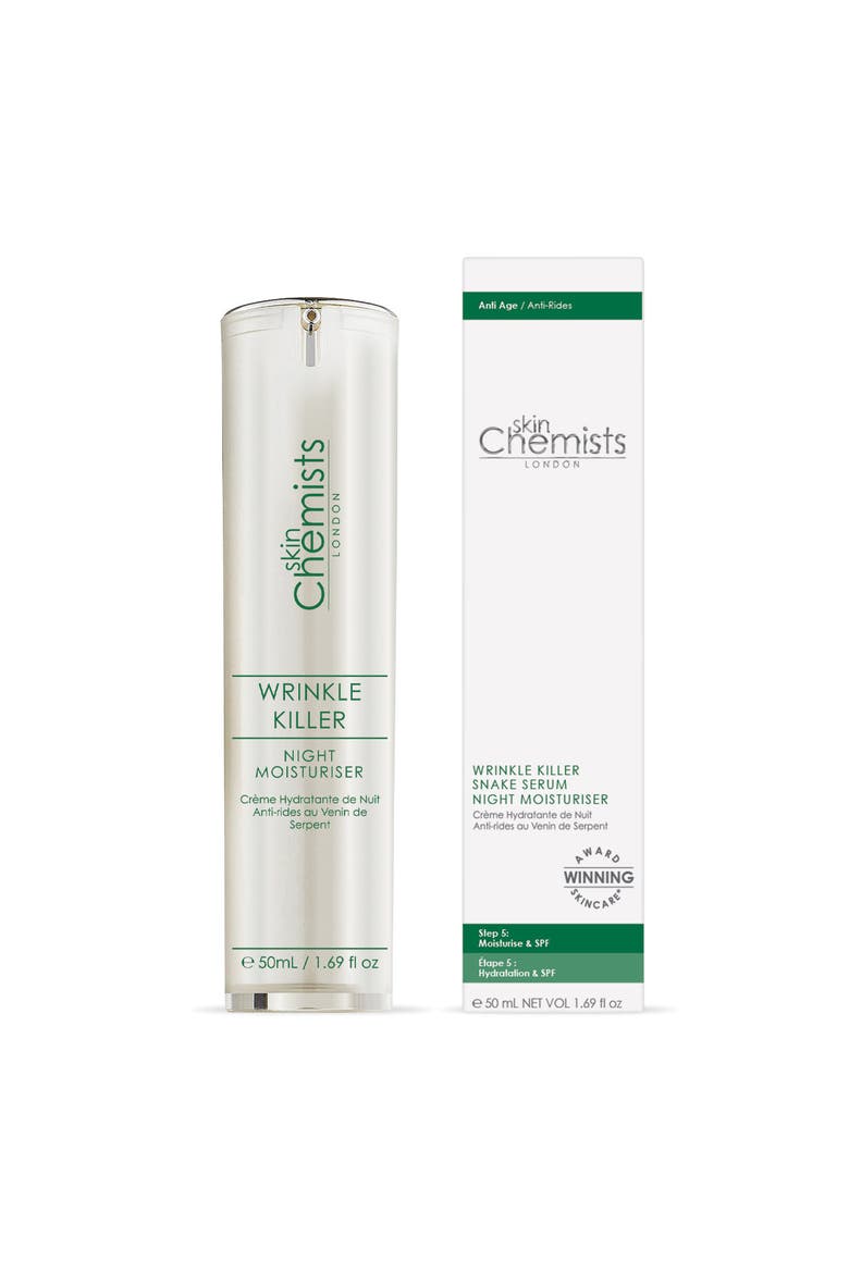 Wrinkle Killer 1% Syn-Ake Night Moisturiser 50ml, Alternate, color, White
