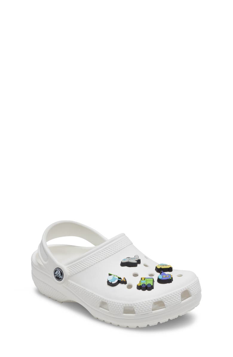 Jibbitz 5-Pack Vehicles Jibbitz Shoe Charms, Alternate, color, White