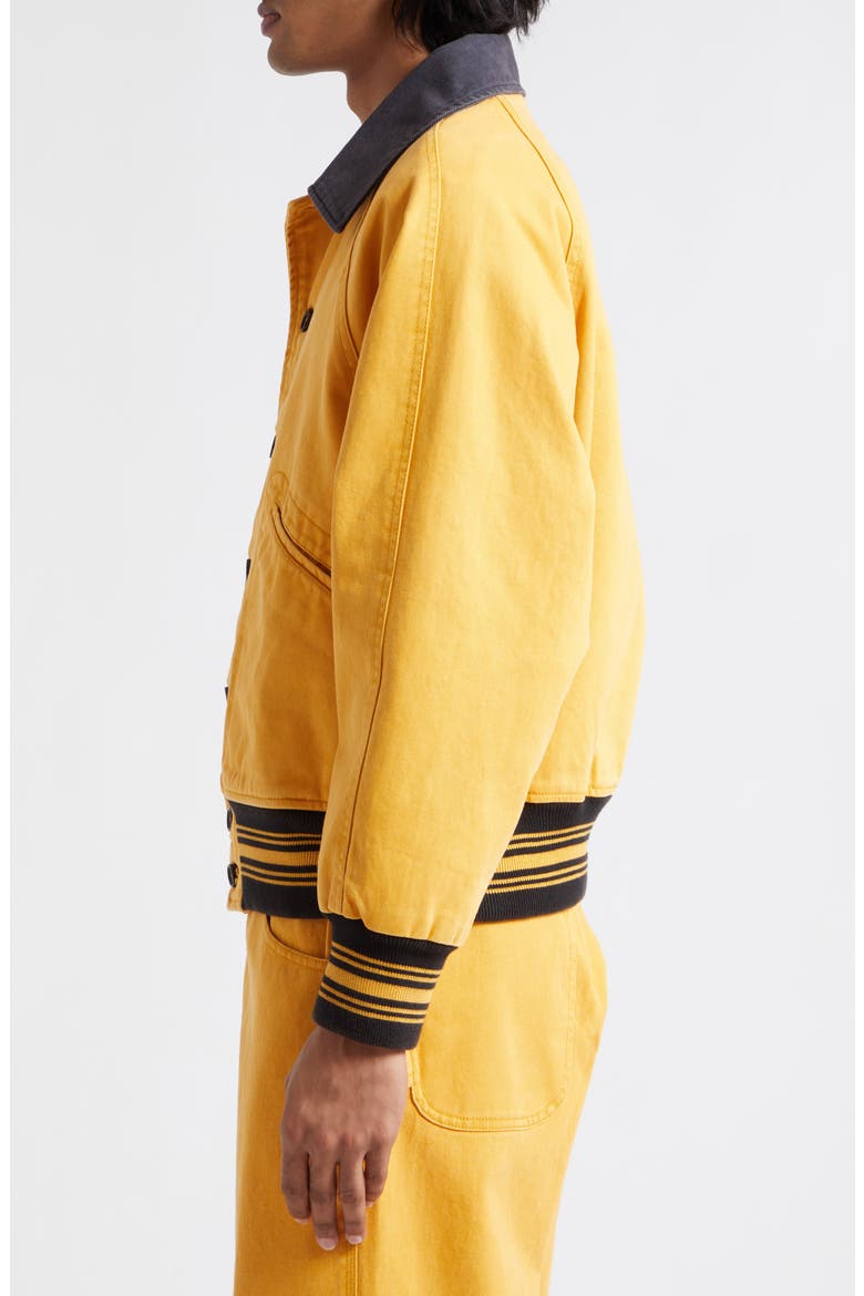 Banbury Cotton Twill Jacket, Alternate, color, YELLOW BLACK