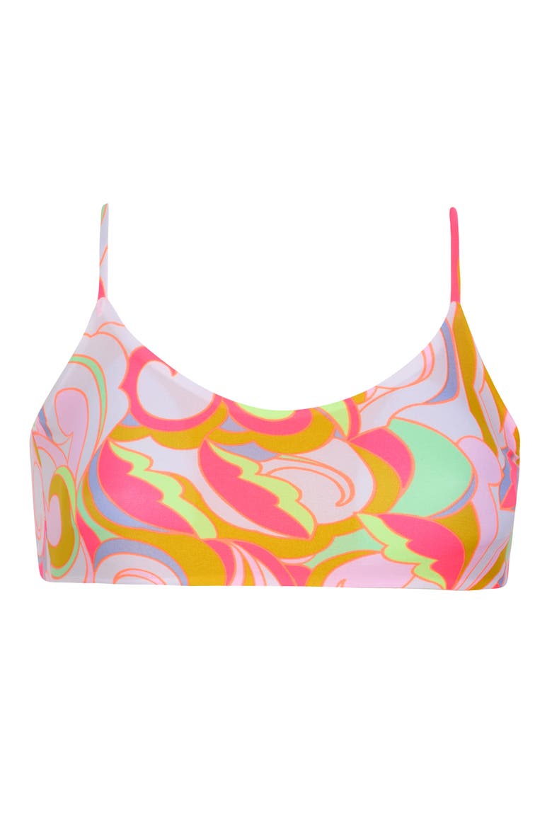 Ceci Reversible Bikini Top, Alternate, color, PINK