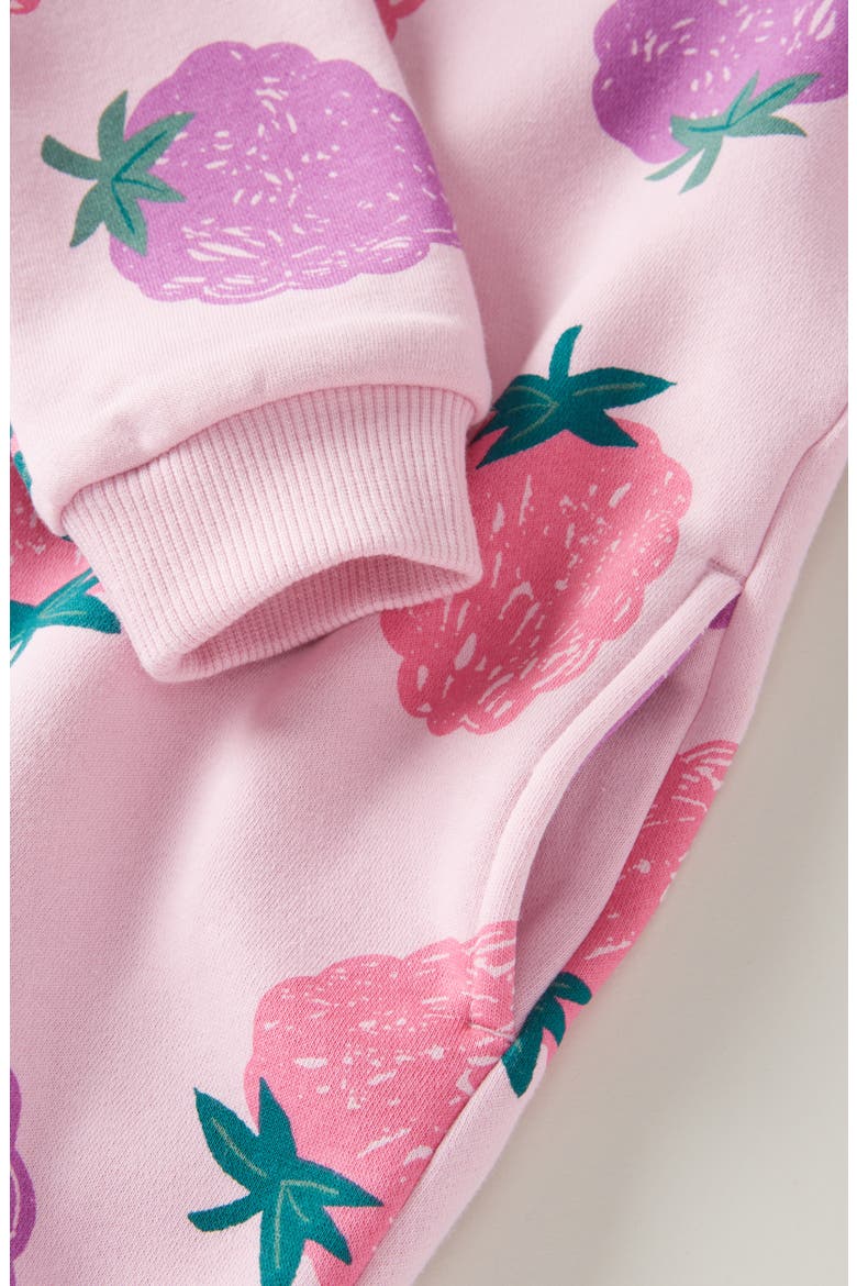 Kids' Print Cotton Sweatshirt Dress, Alternate, color, PINK LAVENDER BERRY TOSS
