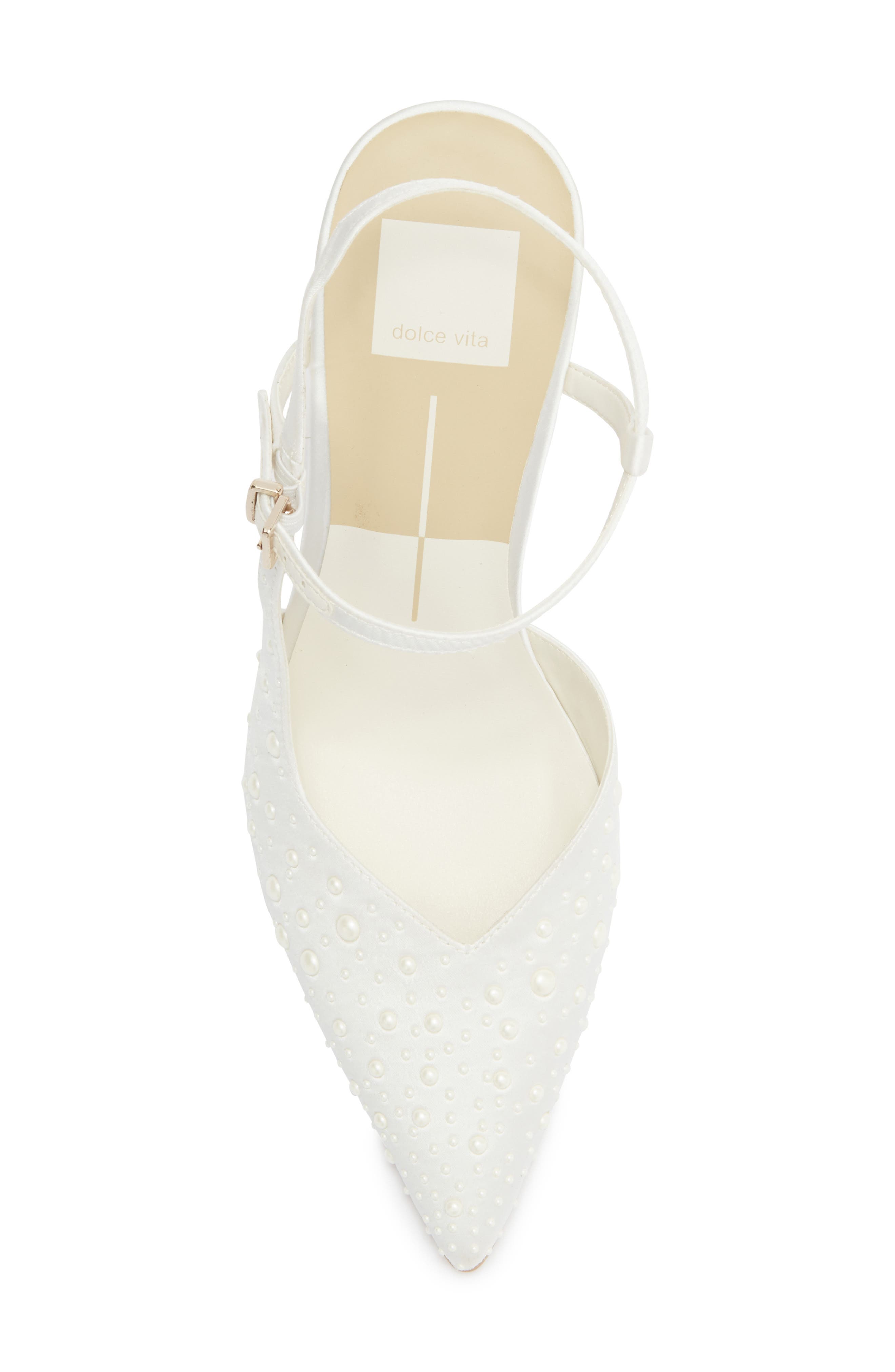 Dolce Vita Karly Embellished Pump, Alternate, color, White Crystal Satin