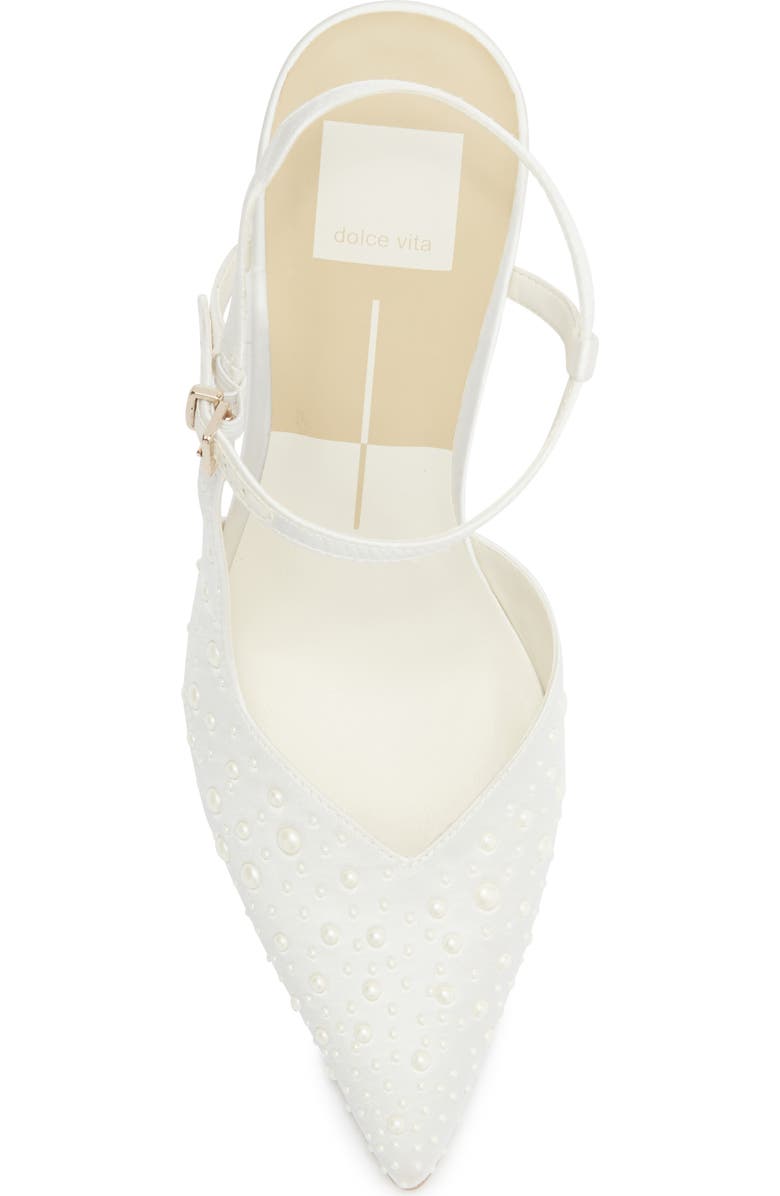 Dolce Vita Karly Embellished Pump, Alternate, color, White Crystal Satin