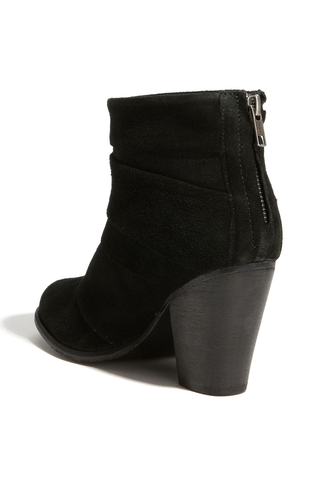 'Arrena' Bootie, Alternate, color, BLACK SUEDE