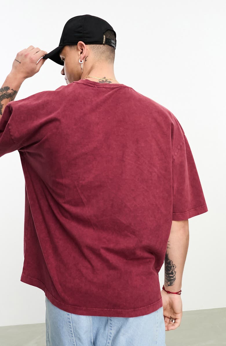 ASOS DESIGN Embroidered Oversize Heavyweight T-Shirt, Alternate, color,