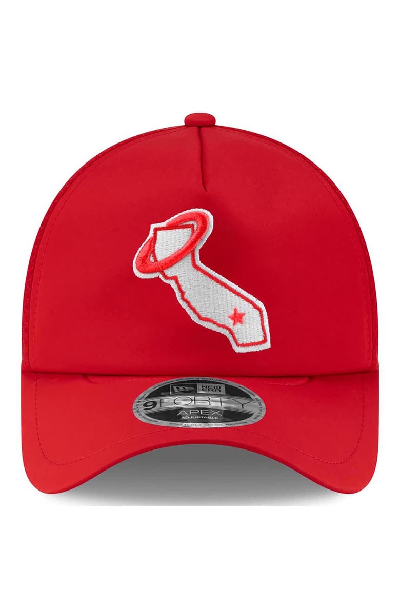 New Era Men's New Era Red Los Angeles Angels 2026 Batting Practice Alternate Apex 9FORTY Adjustable Hat, Alternate, color, Red
