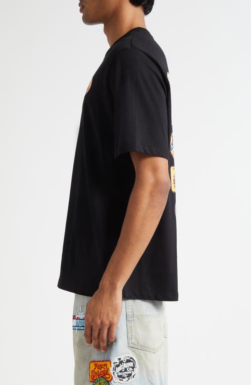 Amiri Graphic Print Cotton T-shirt With Multicolored Back