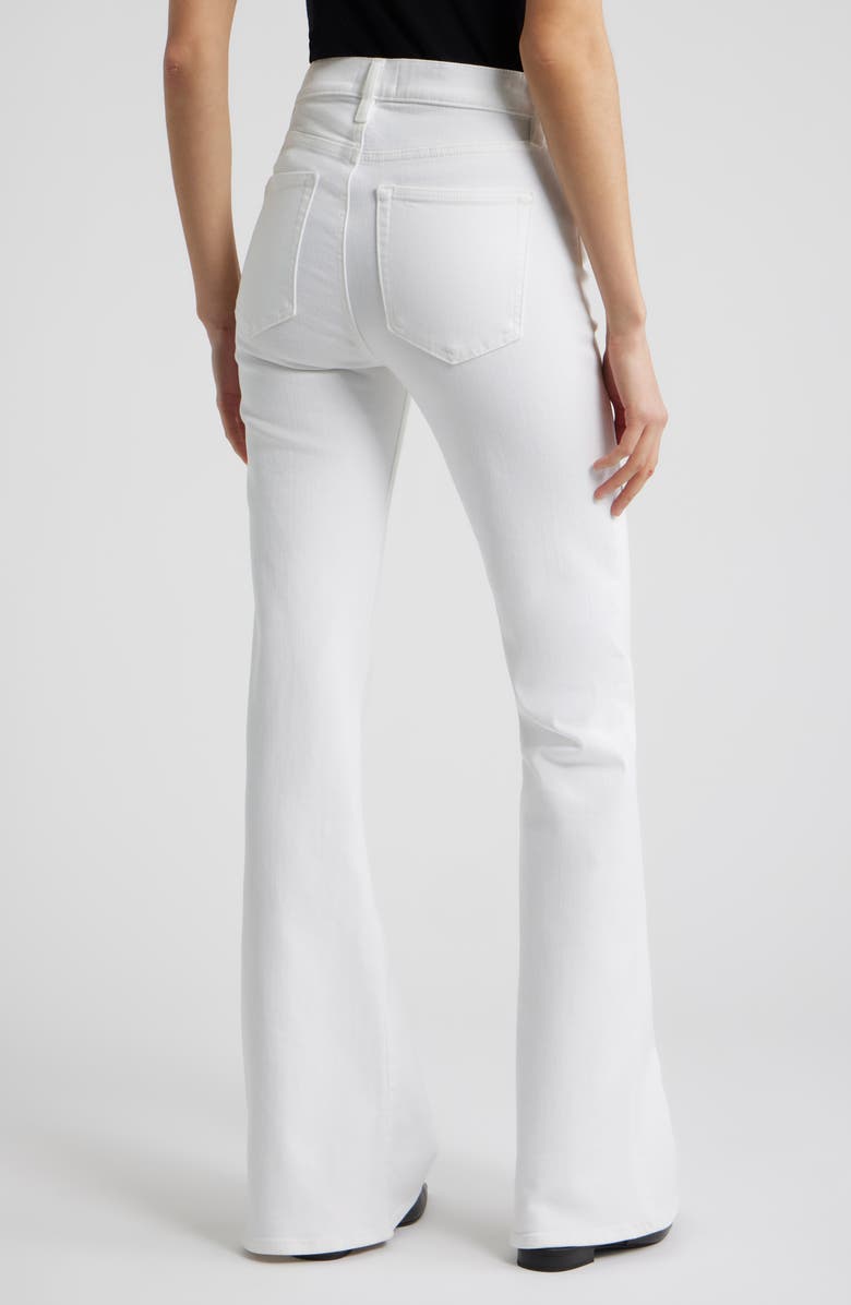 FRAME The Icon High Waist Flare Jeans, Alternate, color, White