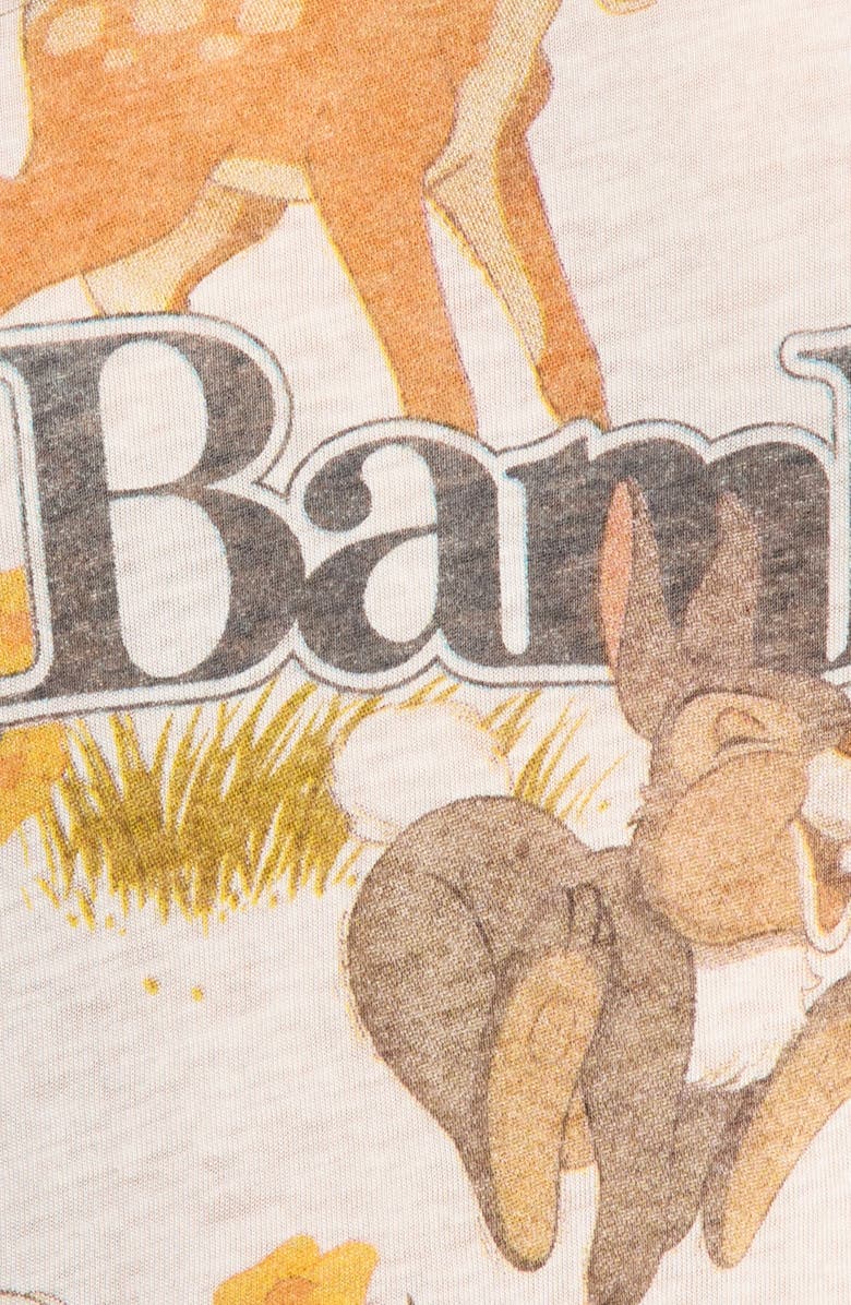 Re/Done Bambi Graphic T-Shirt, Alternate, color, Vintage White