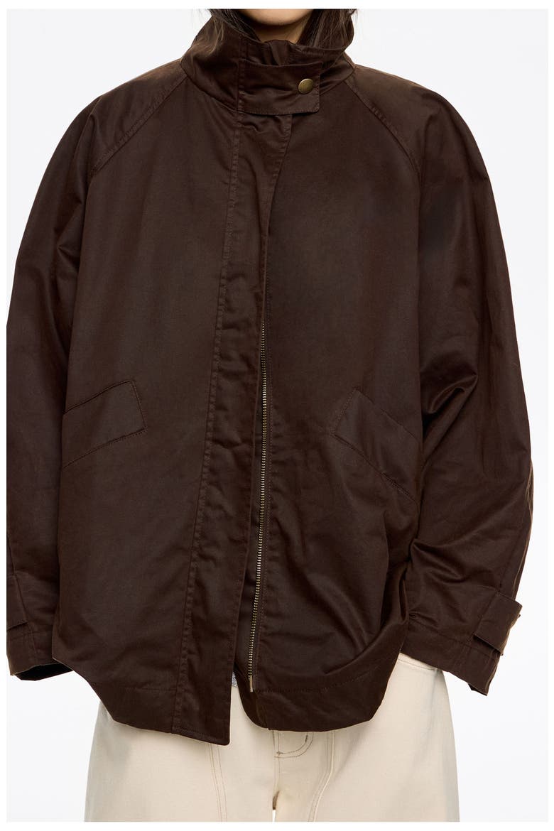 Coated A-Line Trench, Alternate, color, DARK BROWN
