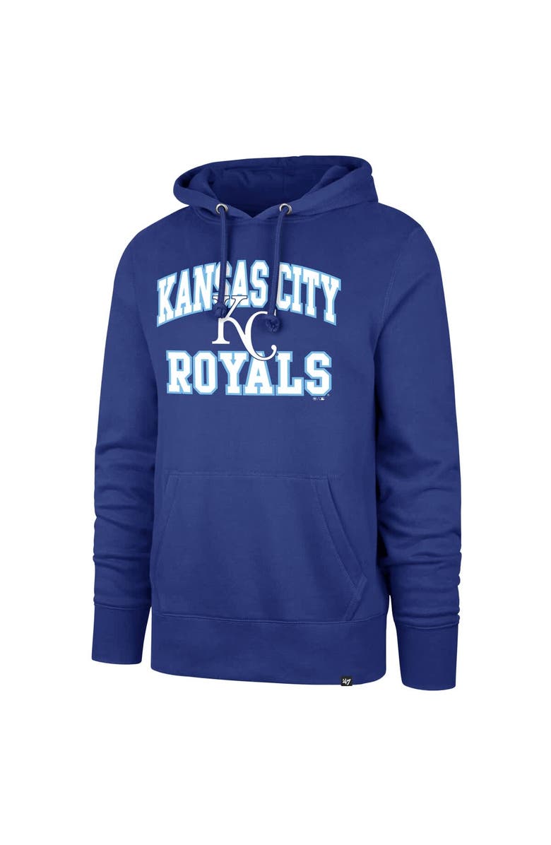 '47 Men's '47  Royal Kansas City Royals Velocity Headline Pullover Hoodie, Alternate, color, Royal