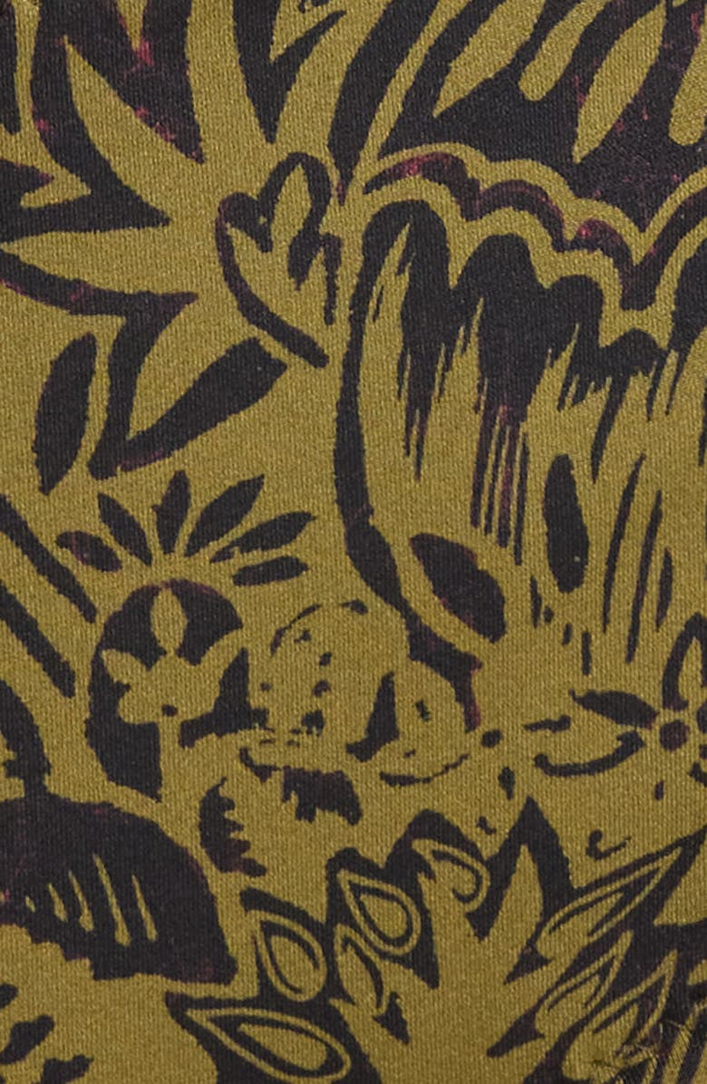 Ulla Johnson Amalfi Bikini Bottoms, Alternate, color, Olive Flora