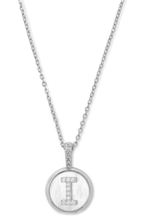 Melinda Maria Baby Love Letters Initial Pendant Necklace In Silver I