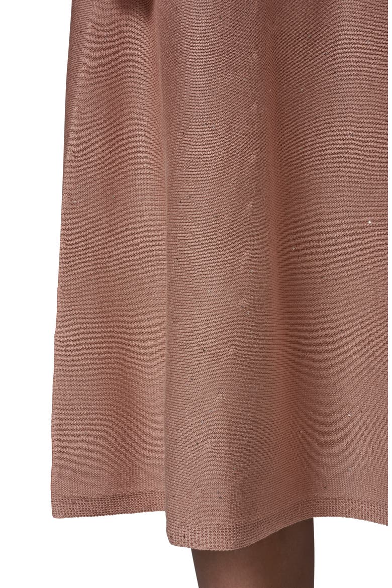 Sequin Midi Sweater Skirt, Alternate, color, UMBRIA