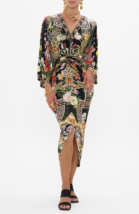 The kit. outlet Cobie shirt dress in Black Camilia print Sz 12