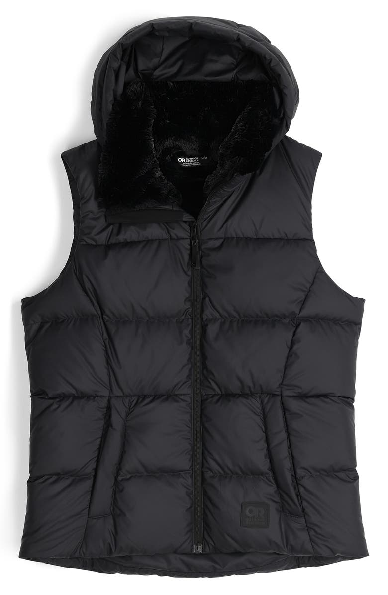 Outdoor Research Coldfront II Hooded 700 Fill Power Down Puffer Vest, Alternate, color, 