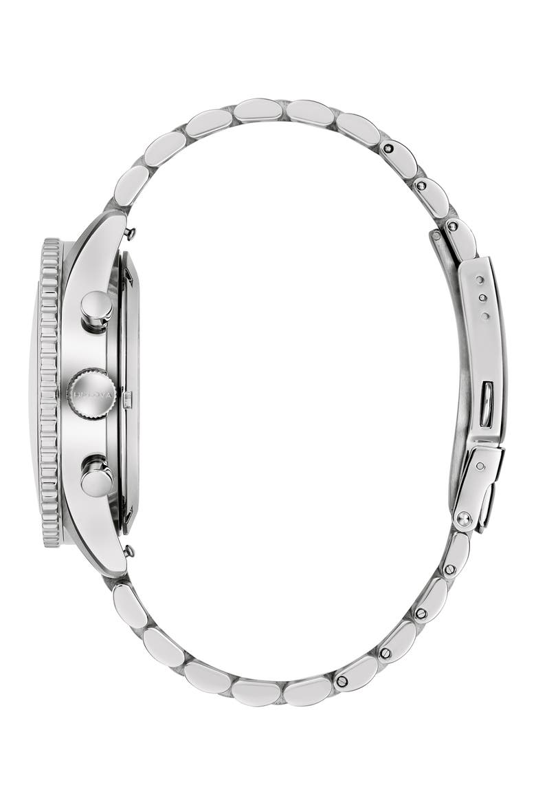 Archive Series Marine Star Heritage Bracelet Watch, 42.85mm, Alternate, color, BLACK/ SILVER-TONE