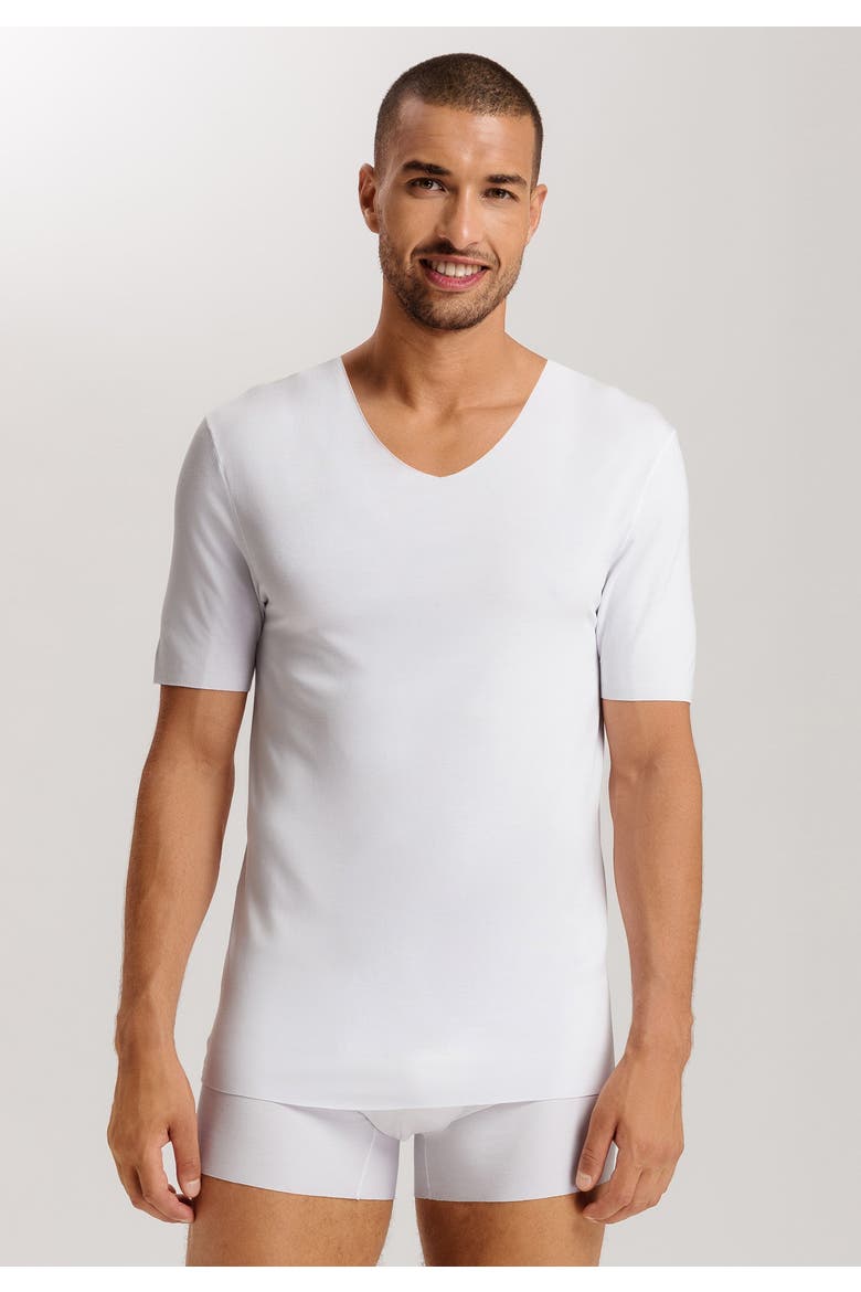 Clean Cut Seamless V-Neck T-Shirt, Alternate, color, White