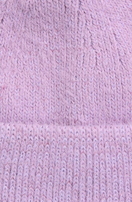 Tasha Cuffed Knit Beanie In Purple
