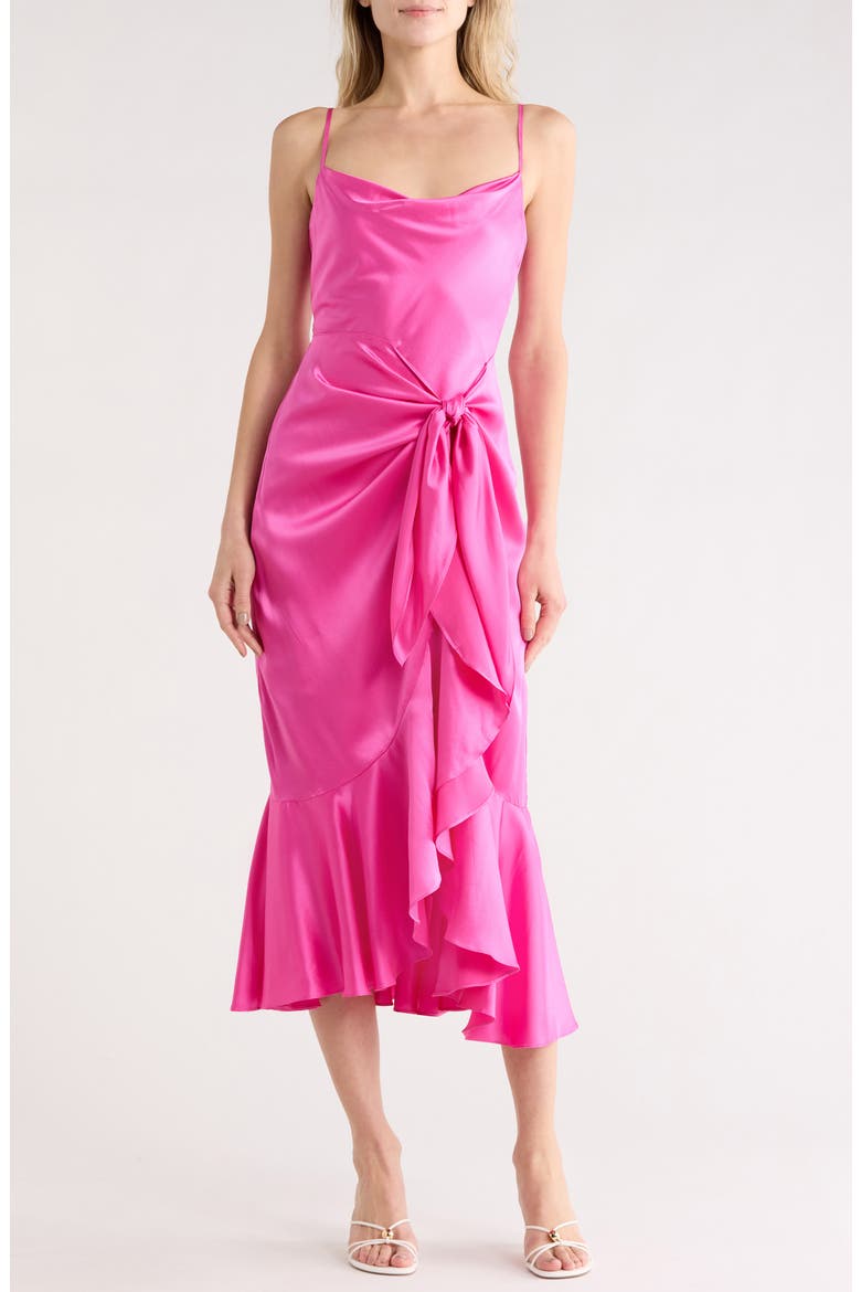 Vivienda Silk Dress, Main, color, BLUSHING LILAC