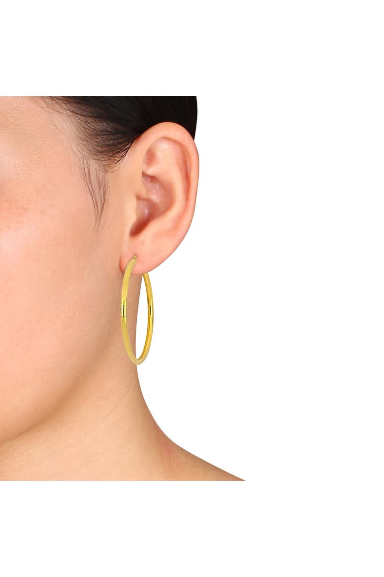 53mm Hoop Earrings in 10k Yellow Gold, Alternate, color, Yellow Gold