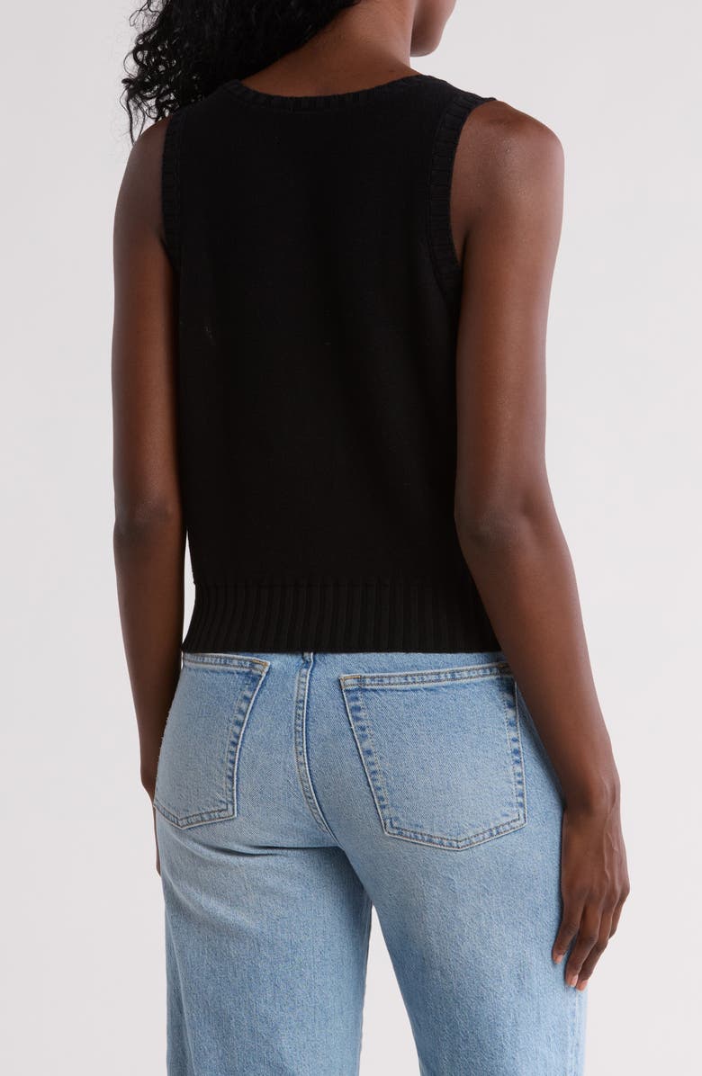 Melrose and Market Sweater Tank, Alternate, color, Black