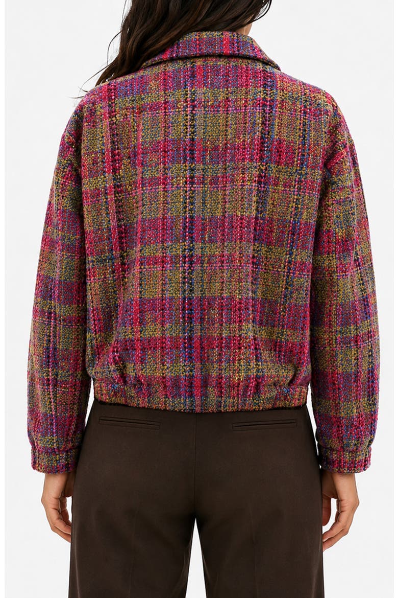 Tweedy Jacket, Alternate, color, FUCHSIA MULTI