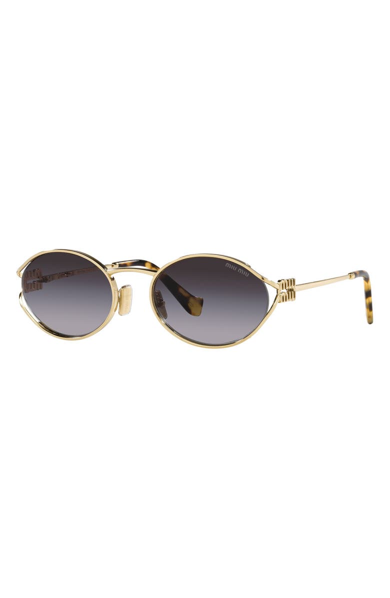 Miu Miu 54mm Gradient Oval Sunglasses, Alternate, color,