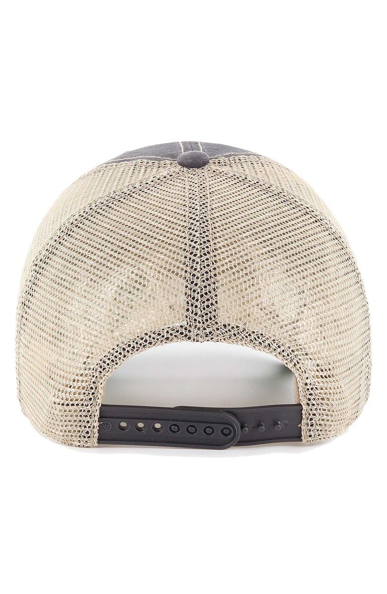 '47 Men's '47 Charcoal/Natural Super Bowl LVIII Trawler Trucker Clean Up Adjustable Hat, Alternate, color, 