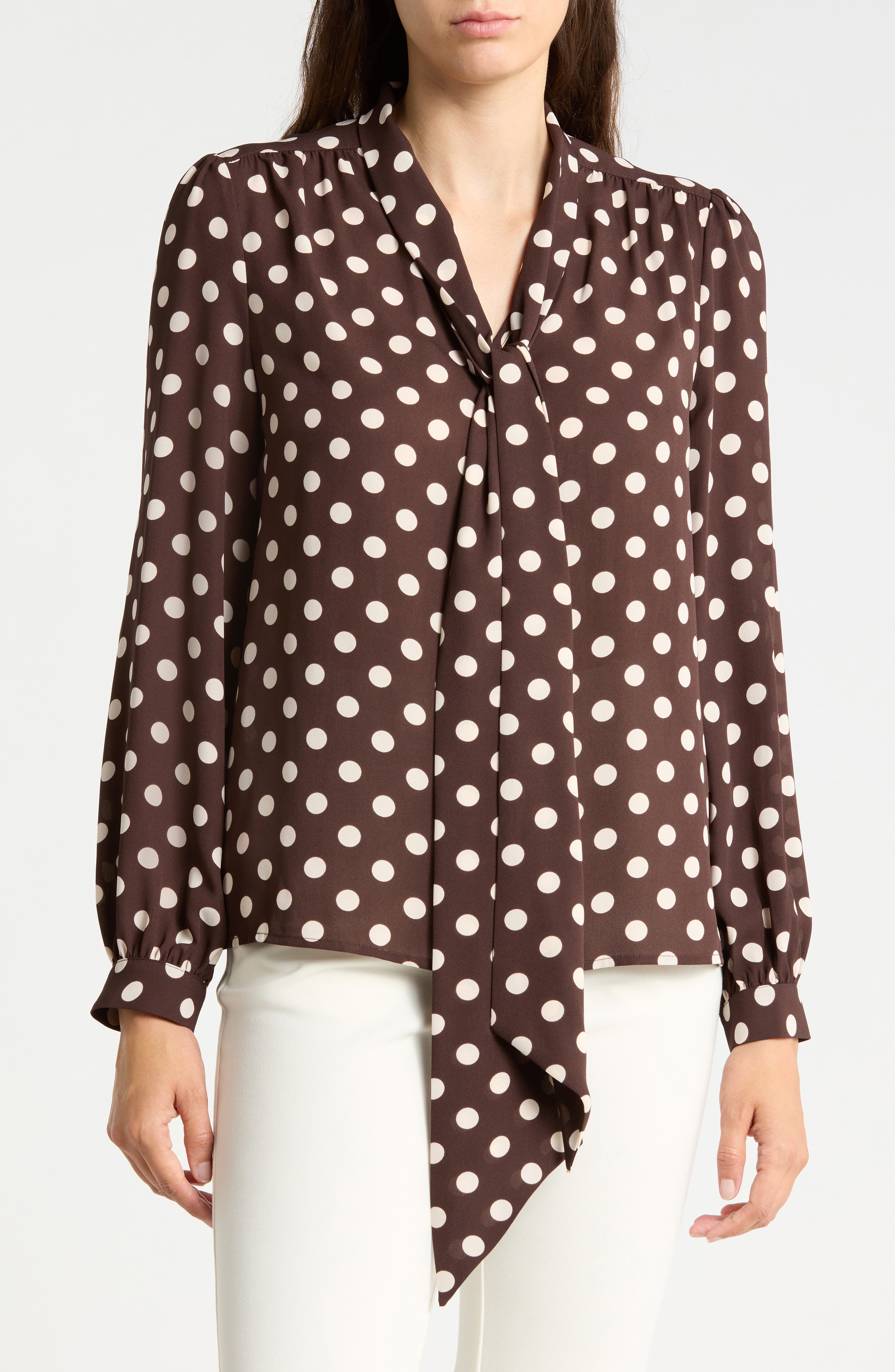 CHOCOLATE/IVORY DOT