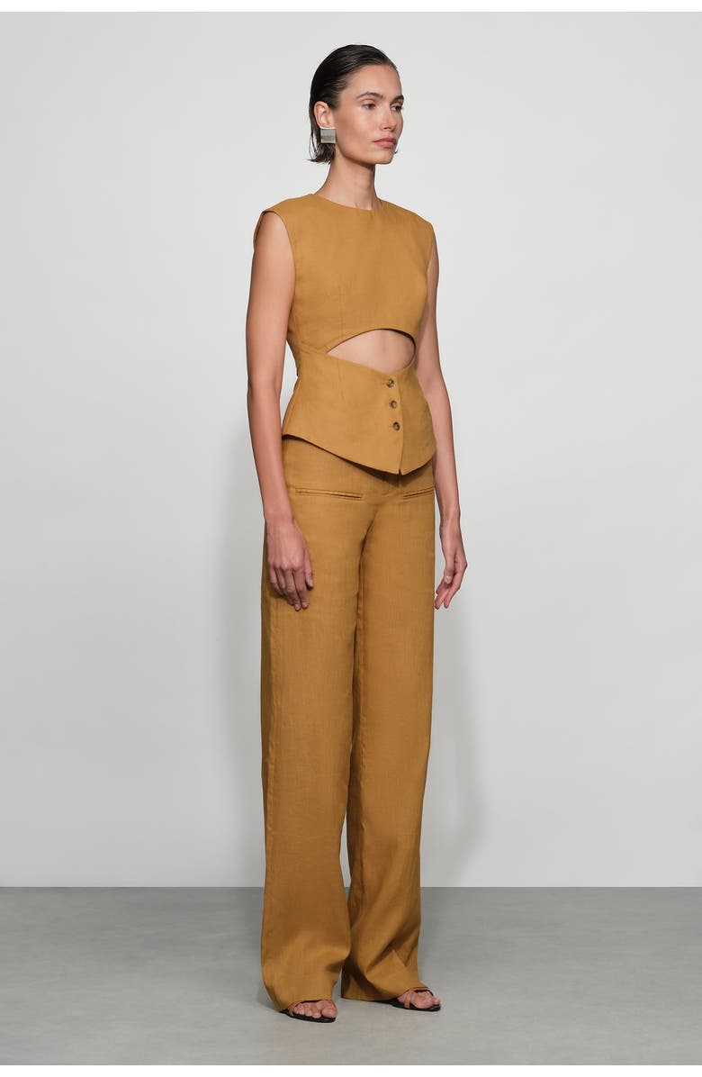 Et Ochs Foster Suiting Top, Alternate, color, Butterscotch