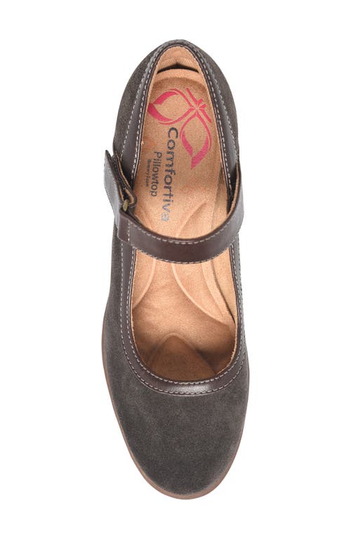 Comfortiva Barnes Ct0053110 Mary Jane Womens Us 9 Brown Suede Block Heel Khd1565 In Lince Dark Brown