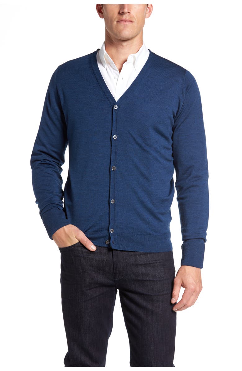 John Smedley 'Bryn' Easy Fit Wool Button Cardigan, Alternate, color,