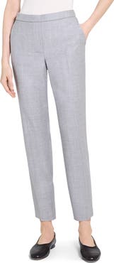 Theory Sleek Flannel Treeca Pull-On Pants