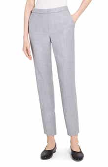 Theory Sleek Flannel Treeca Pull-On Pants