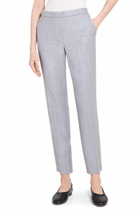Theory Sleek Flannel Treeca Pull-On Pants