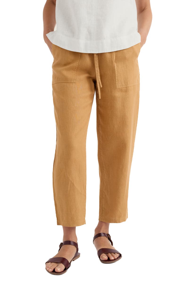 Seasalt Cornwall Sholl Drawstring Tapered Organic Cotton Twill Pants, Main, color,