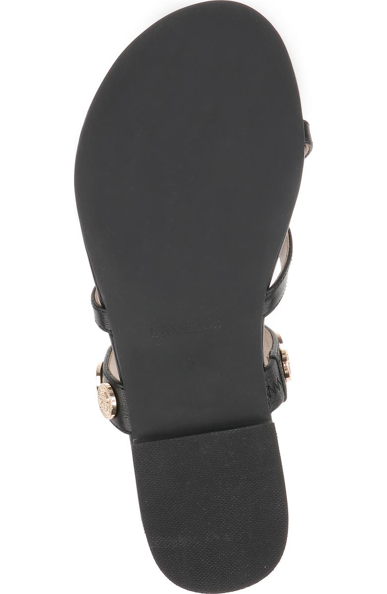 L'AGENCE Hanna Strappy Sandal, Alternate, color, Black Leather