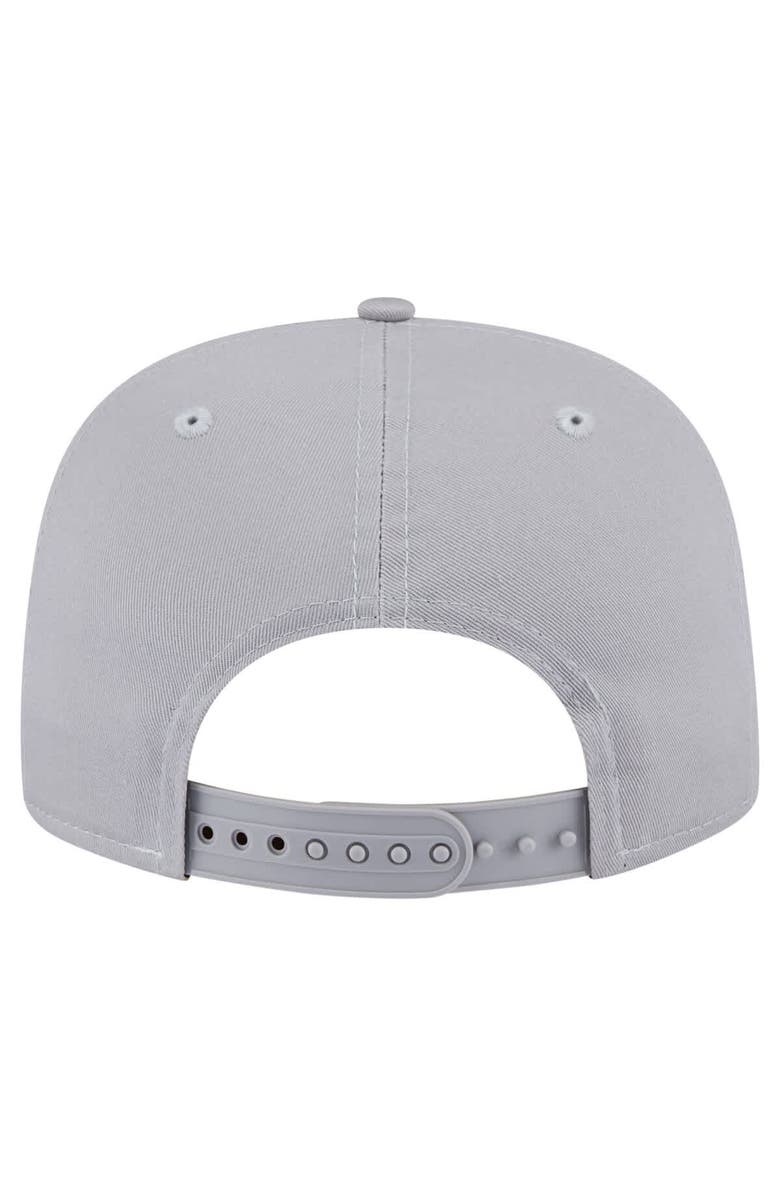 New Era Men's New Era Gray Los Angeles Lakers Throwback Property Of Golfer Snapback Hat, Alternate, color, Gray