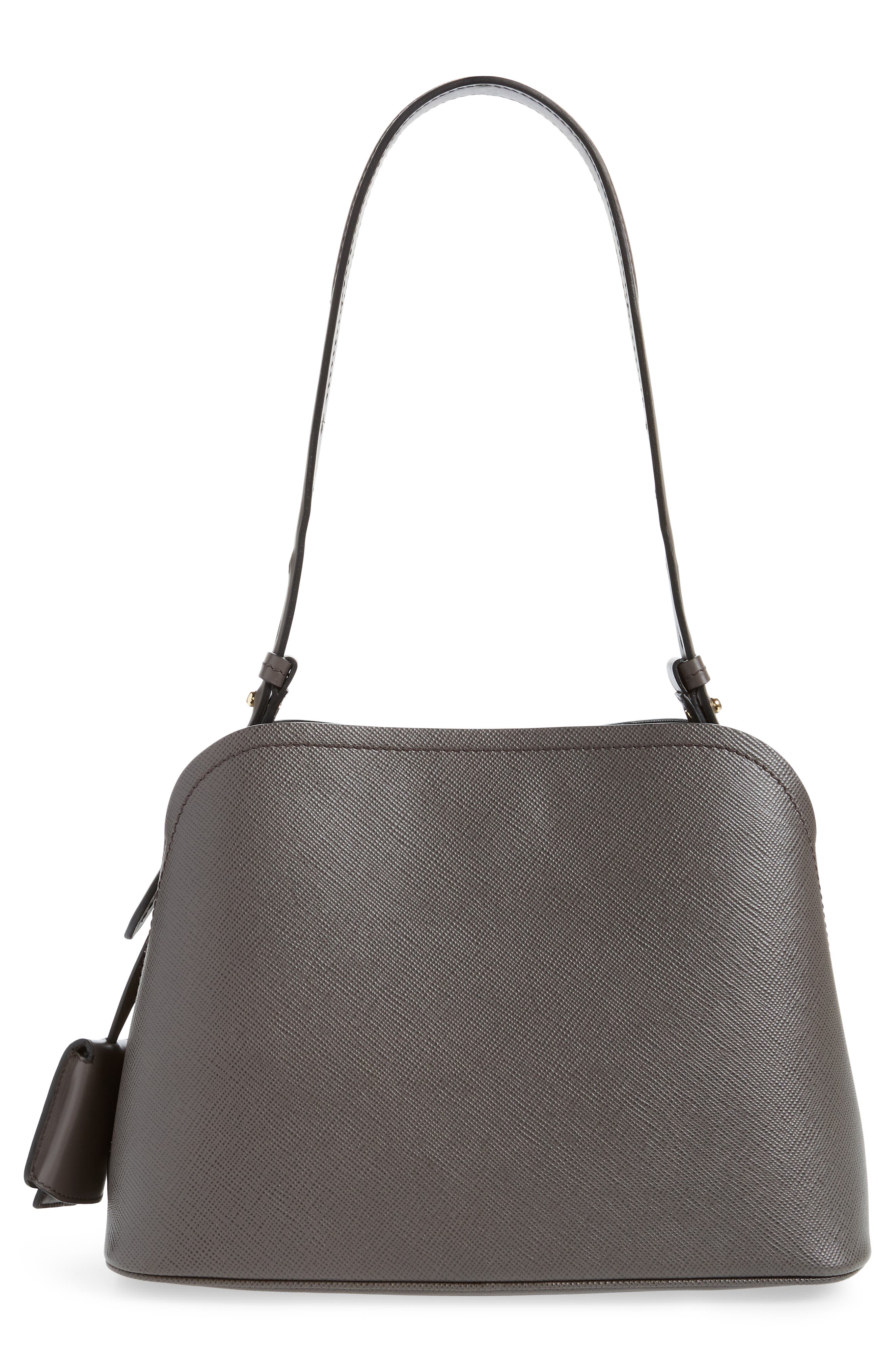 Prada Small Promenade Saffiano Calfskin Shoulder Bag, Alternate, color, 