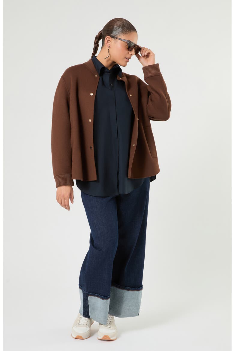 Soutache Detail Cotton Jacket, Alternate, color, NAVY