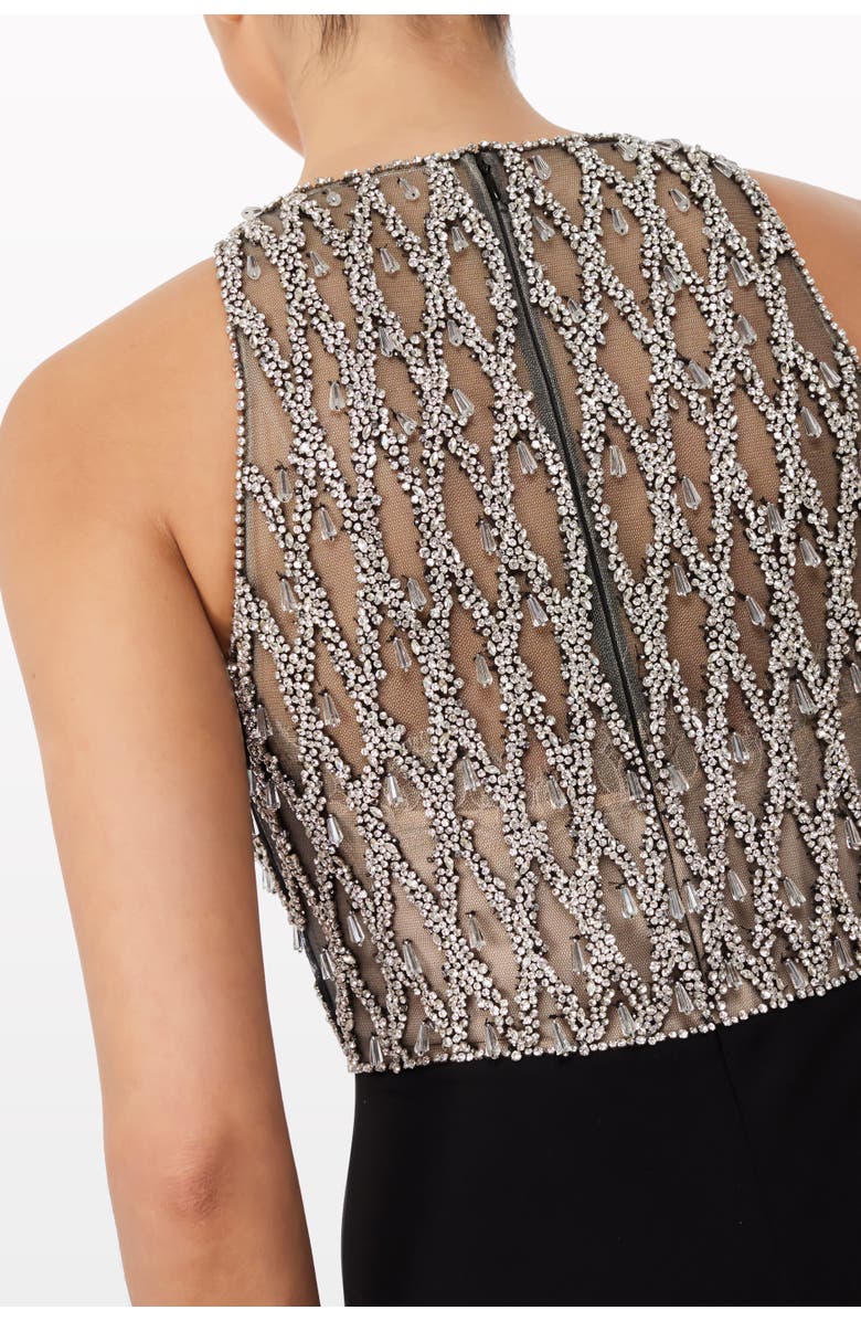 Jenny Packham Dewdrop Crystal-Bodice Gown, Alternate, color, 