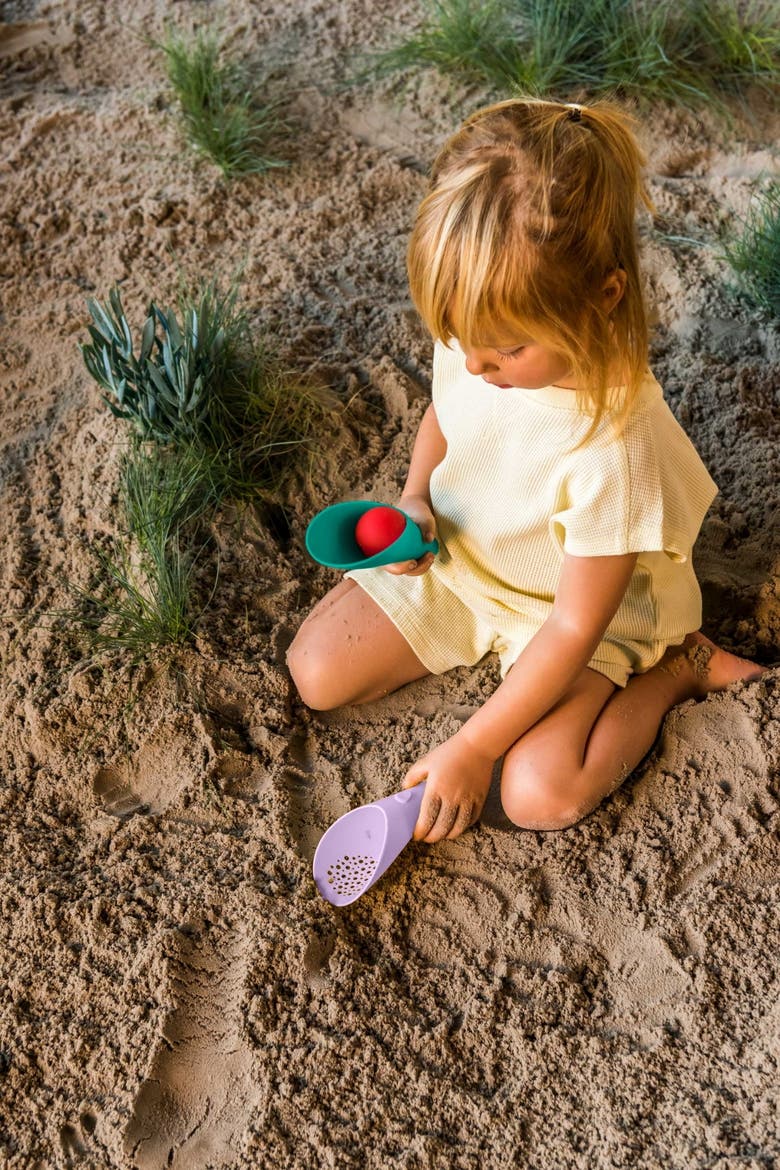 Cuppi All-in-One Sand & Water Toy Shovel, Sieve, and Ball for Kids, Alternate, color, Lagoon