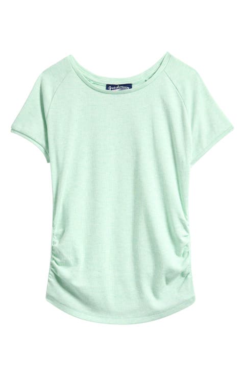 Kids' Ruched Cap Sleeve T-Shirt (Big Kid)